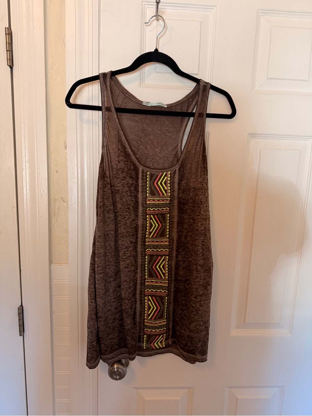 Maurices Brown Sheer Scoop Neck Tank